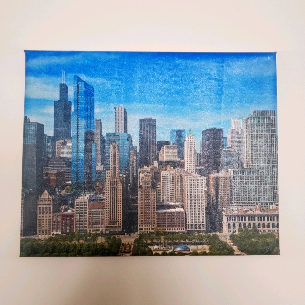 Canvas pictures Chicago Downtown
